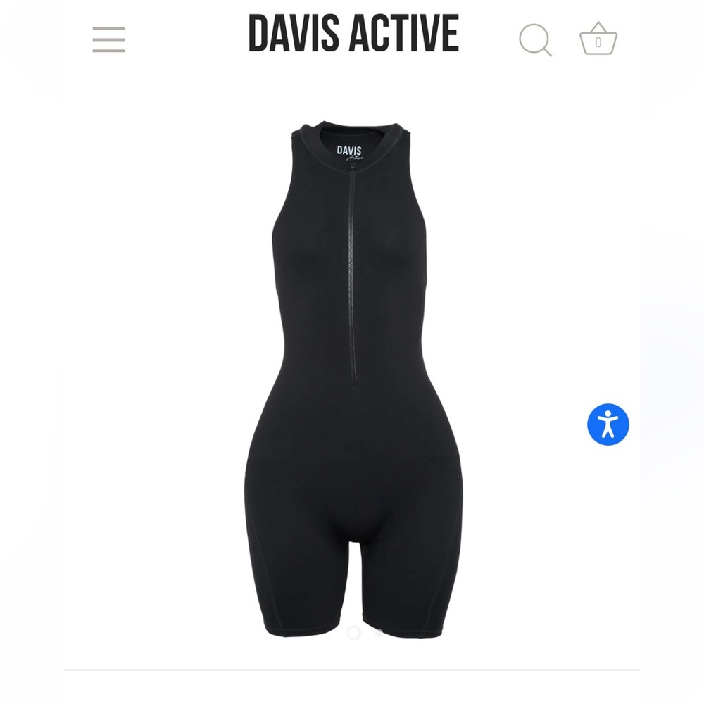 Black Sleeveless Zip-Front Romper